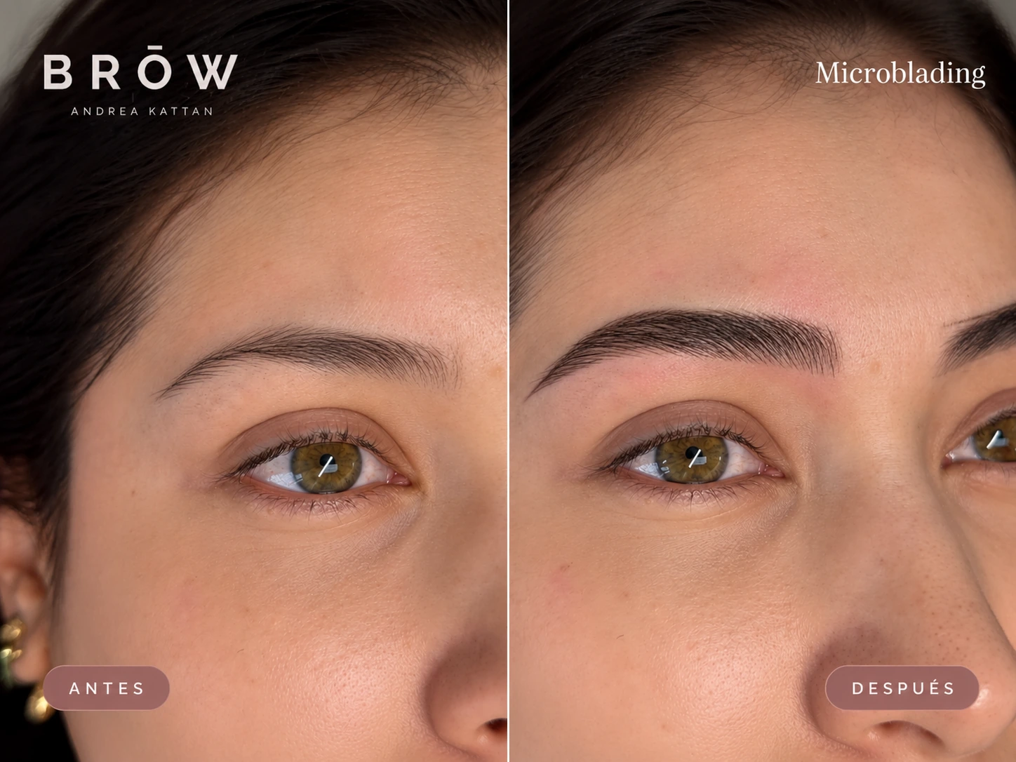 Resultado de Microblading realizado en BRŌW